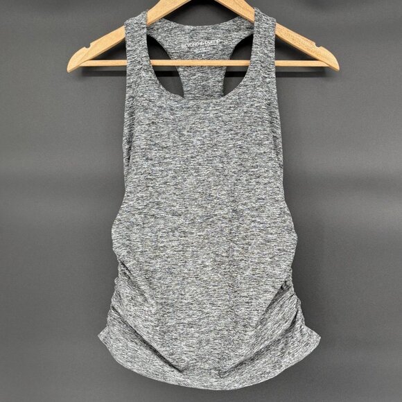 Beyond Yoga Beyond the Bump Women's Maternity Racerback Spacedye Tank Top M Gray - Picture 1 of 8